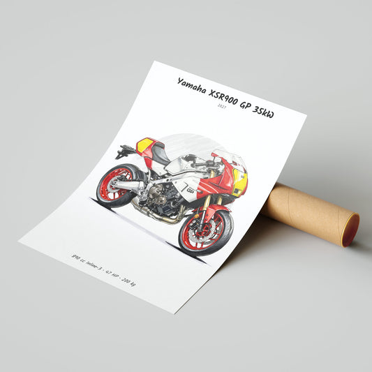 Yamaha XSR900 GP 35kW 2027 Poster