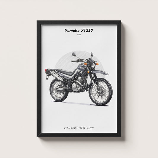 Yamaha XT250 2025 Wall Art
