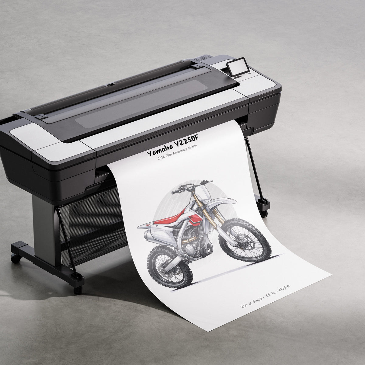 Yamaha YZ250F 70th Anniversary 2026 Print