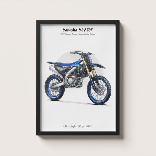 Yamaha YZ250F Monster Energy Edition 2027 Wall Art