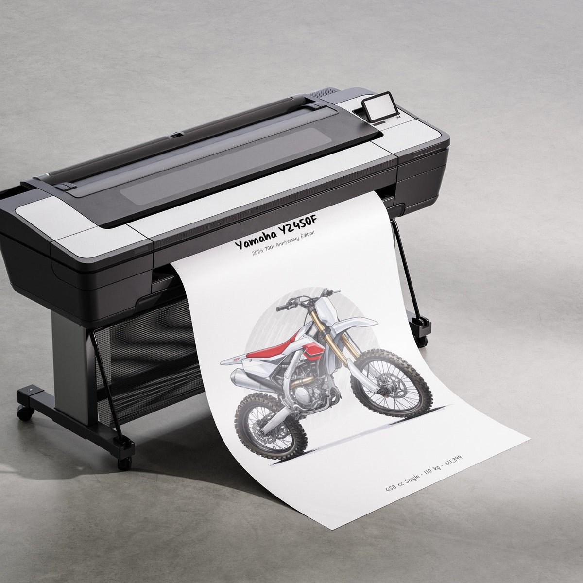 Yamaha YZ450F 70th Anniversary 2026 Print