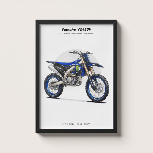 Yamaha YZ450F Monster Energy Edition 2027 Wall Art