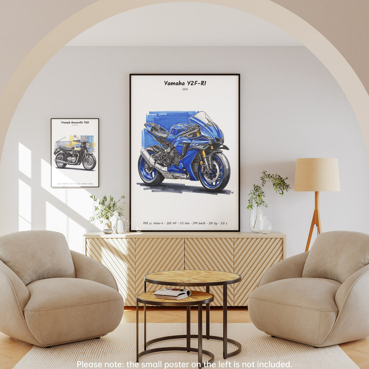 Yamaha YZF-R1 2026 Motorcycle Wall Art