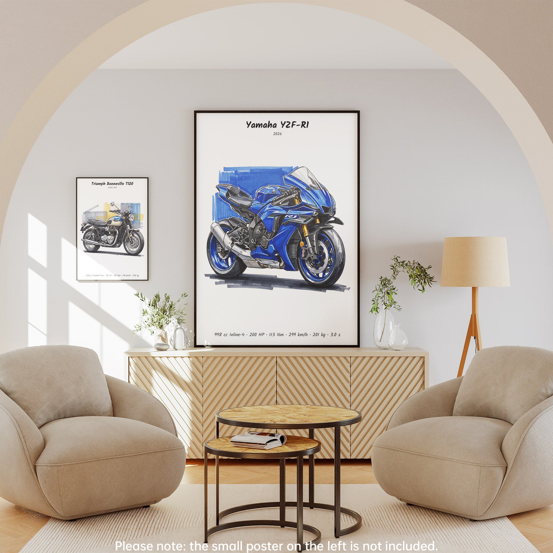 Yamaha YZF-R1 2026 Motorcycle Wall Art