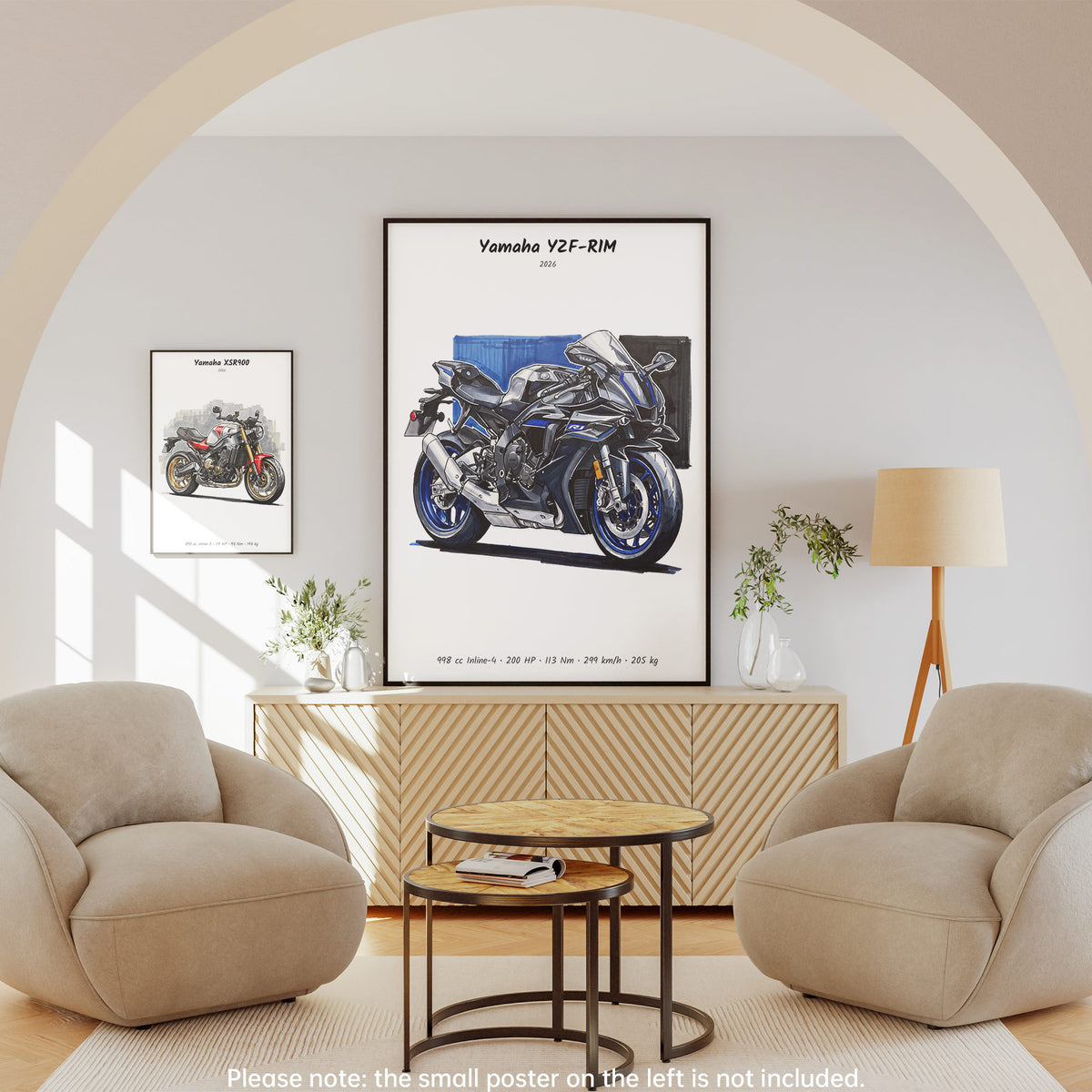 Yamaha YZF-R1M 2026 Motorcycle Wall Art