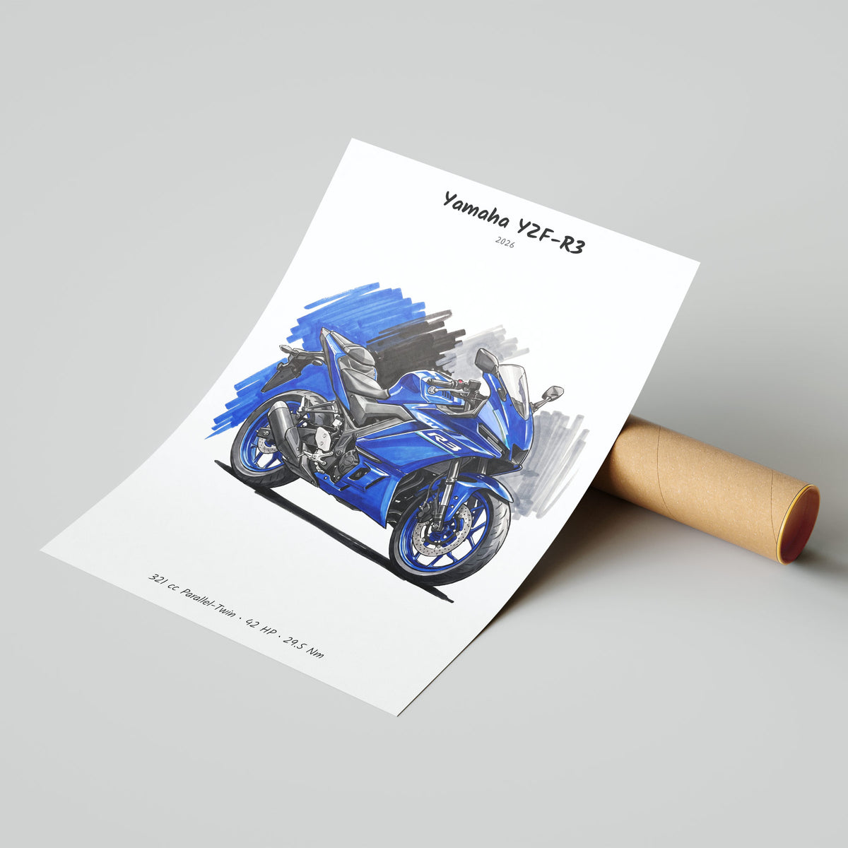 Yamaha YZF-R3 2026 Poster