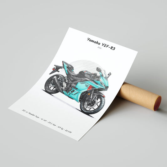 Yamaha YZF-R3 2026 Poster