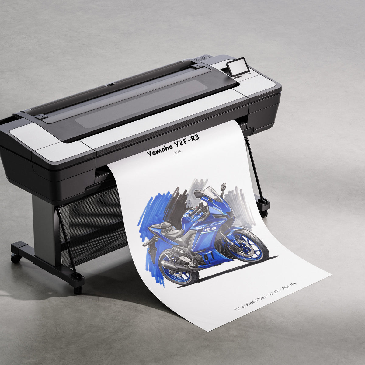 Yamaha YZF-R3 2026 Print