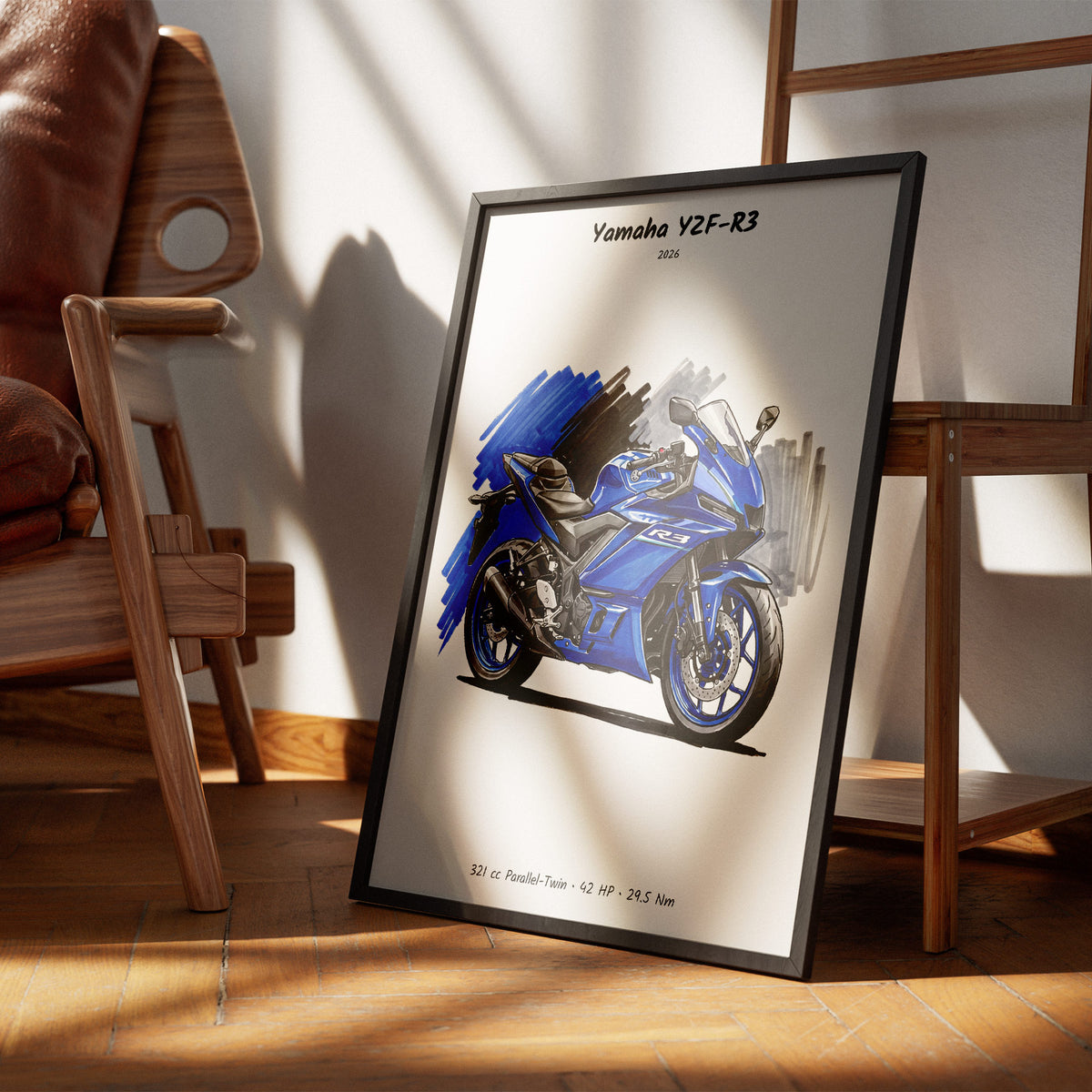 Yamaha YZF-R3 2026 Wall Art