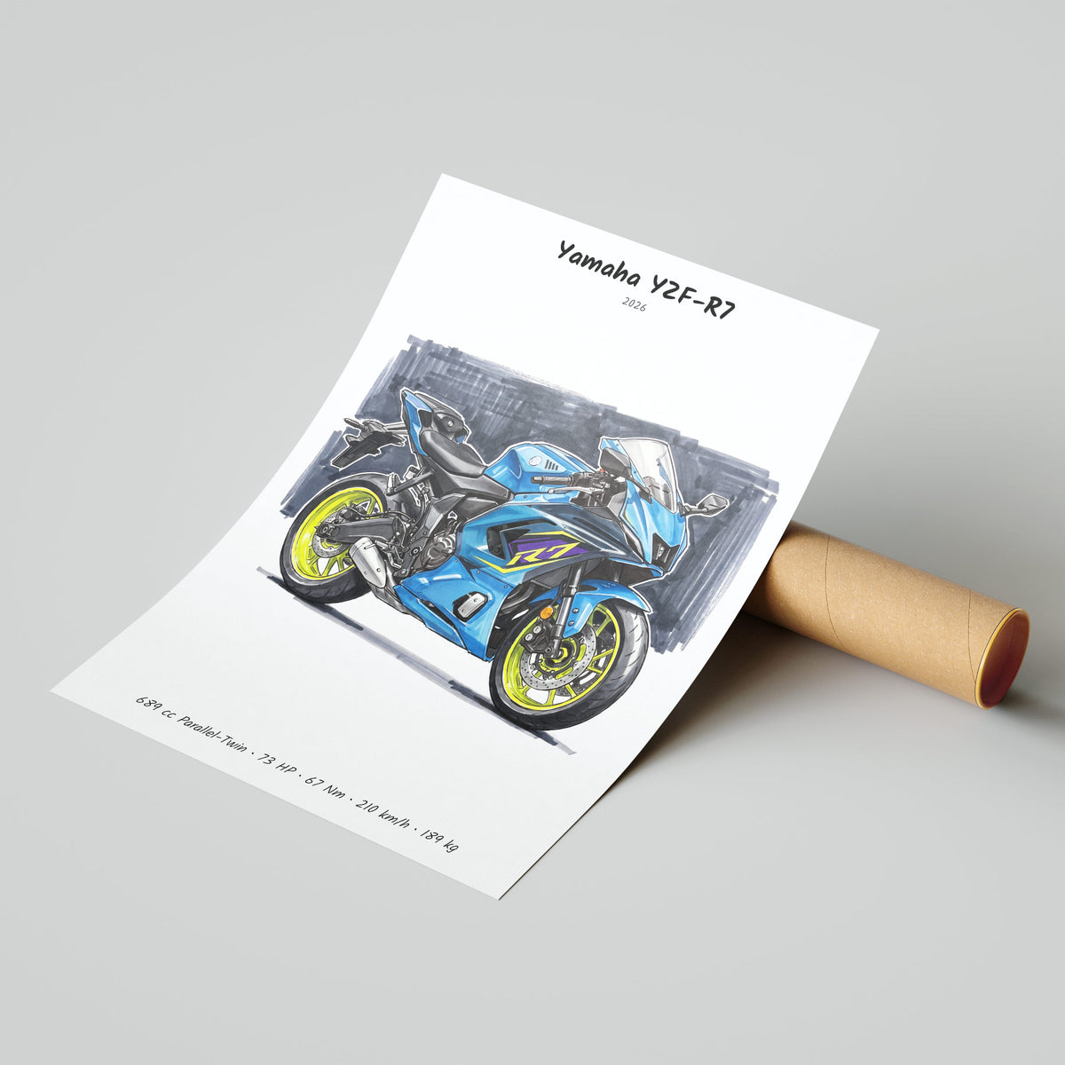 Yamaha YZF-R7 2026 Poster