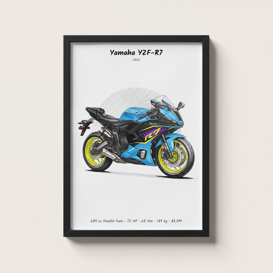 Yamaha YZF-R7 2026 Wall Art