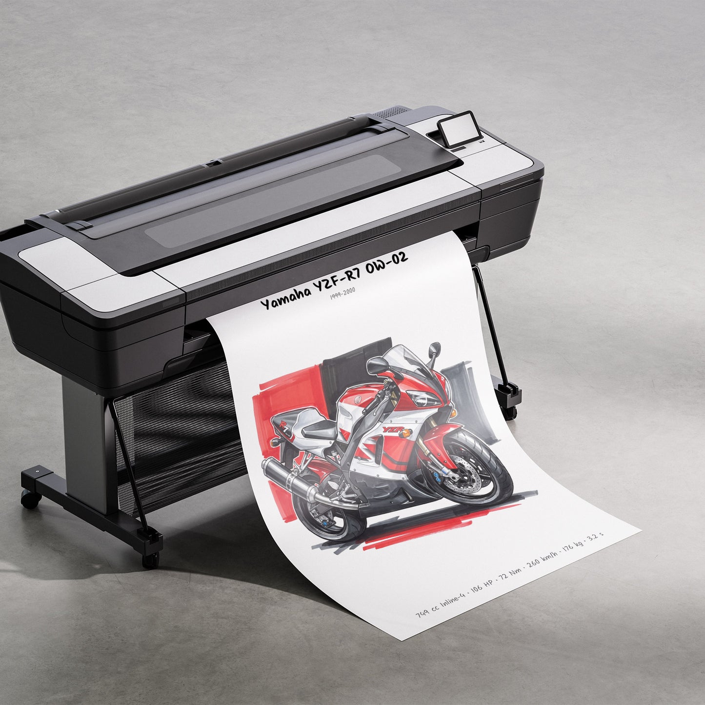 Yamaha YZF-R7 OW-02 Poster