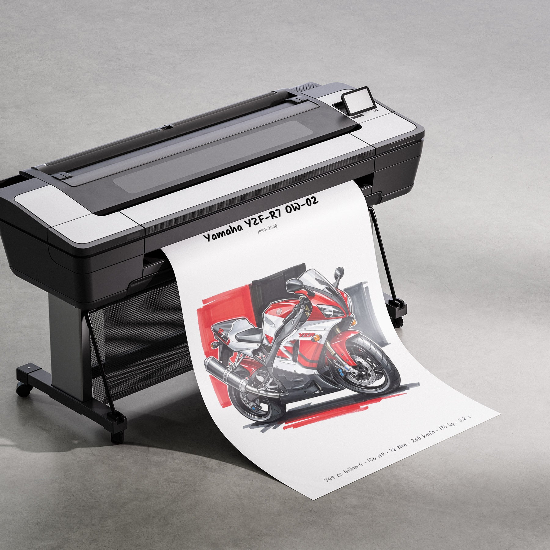 Yamaha YZF-R7 OW-02 Poster