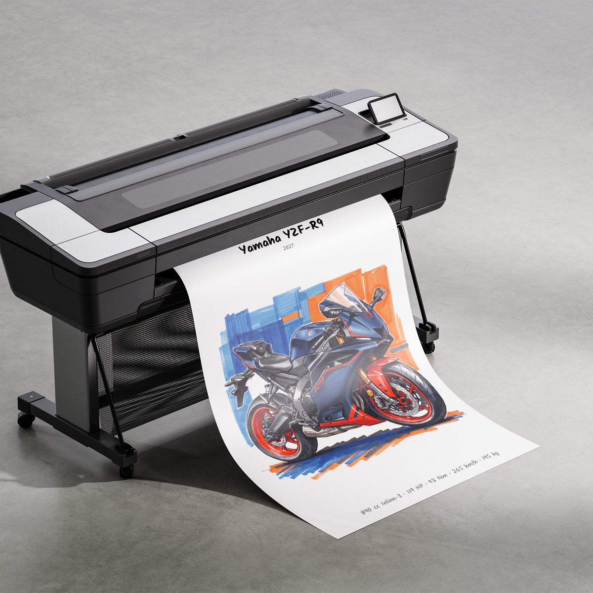 Yamaha YZF-R9 2027 Print
