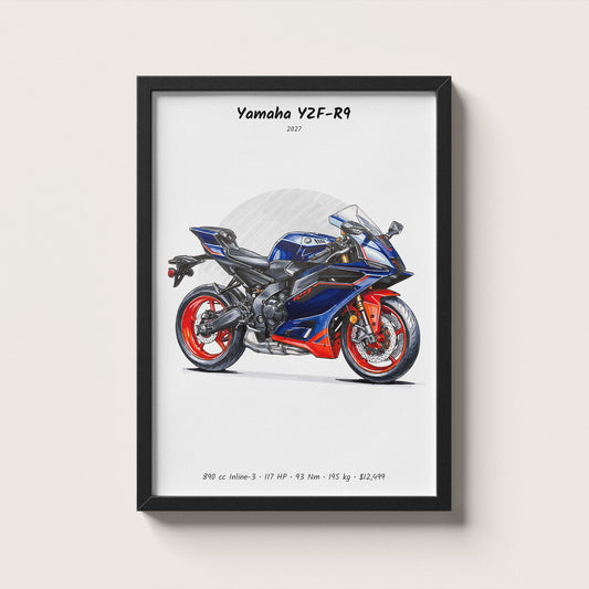 Yamaha YZF-R9 2027 Wall Art