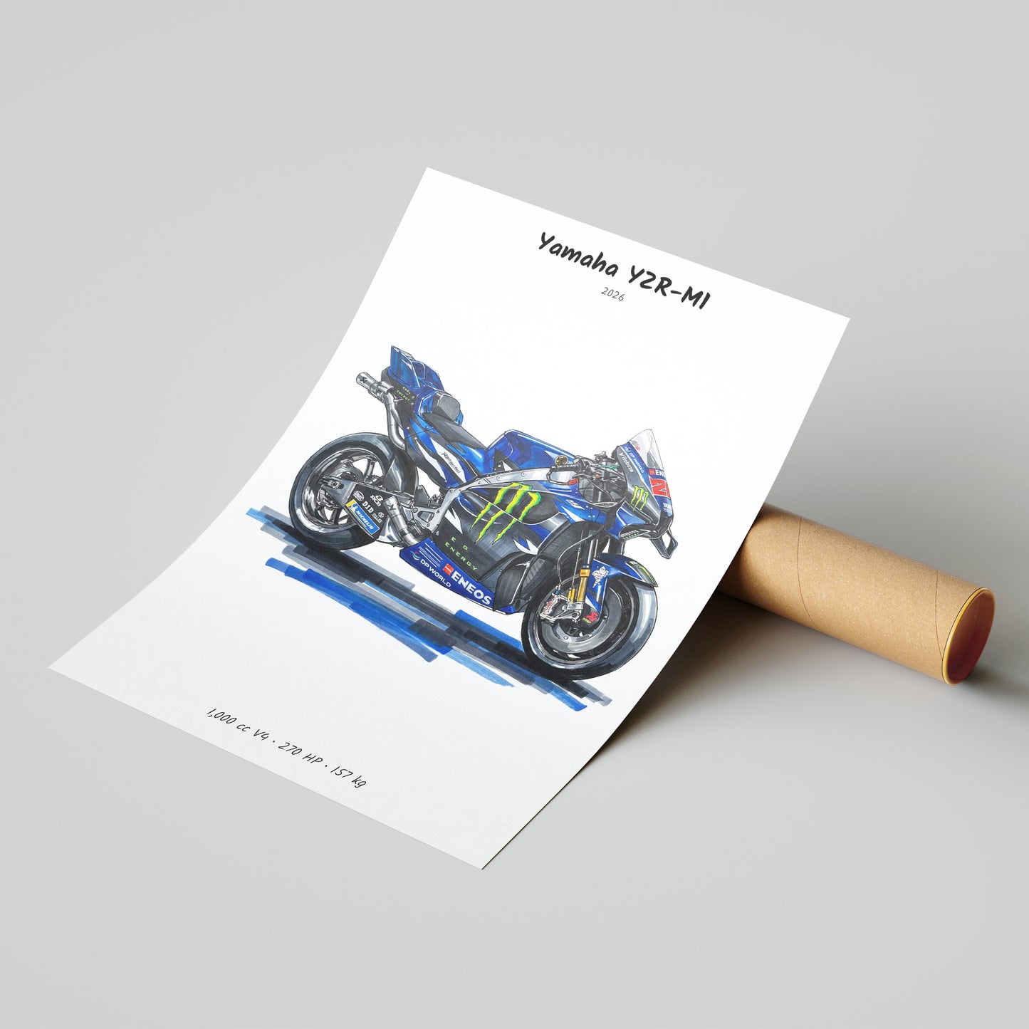 Yamaha YZR-M1 2026 MotoGP Poster