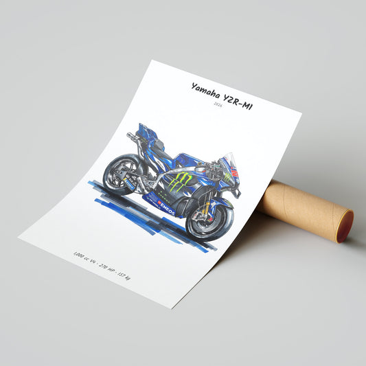 Yamaha YZR-M1 2026 MotoGP Poster