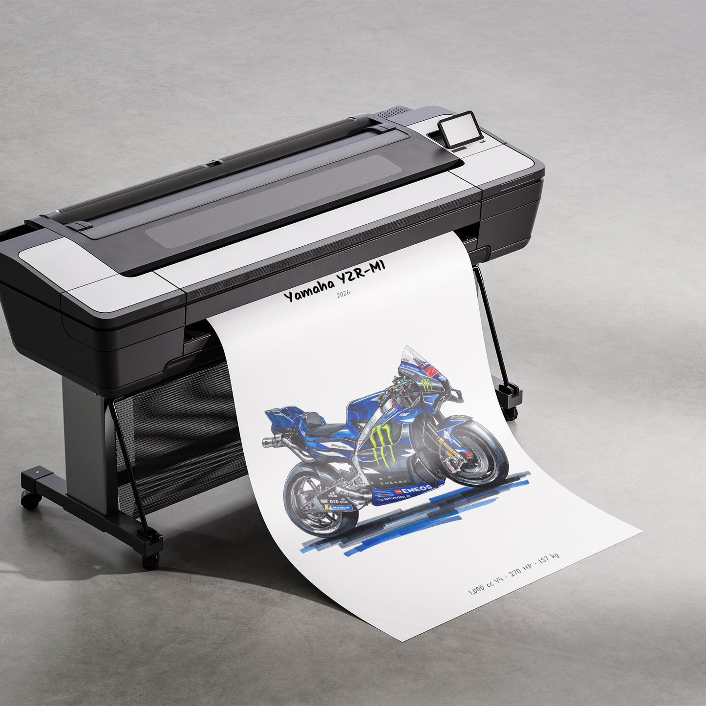 Yamaha YZR-M1 2026 MotoGP Poster