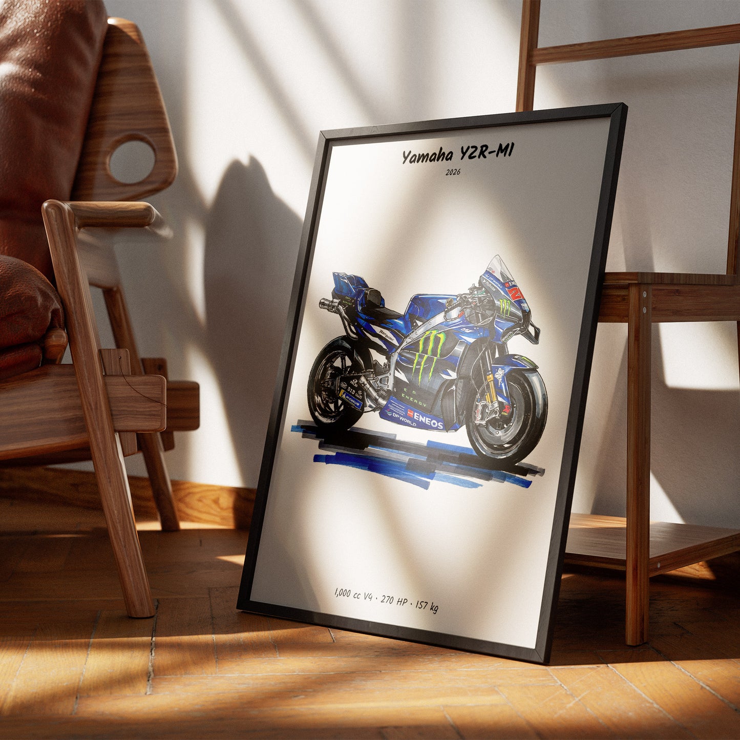 Yamaha YZR-M1 2026 MotoGP Wall Art