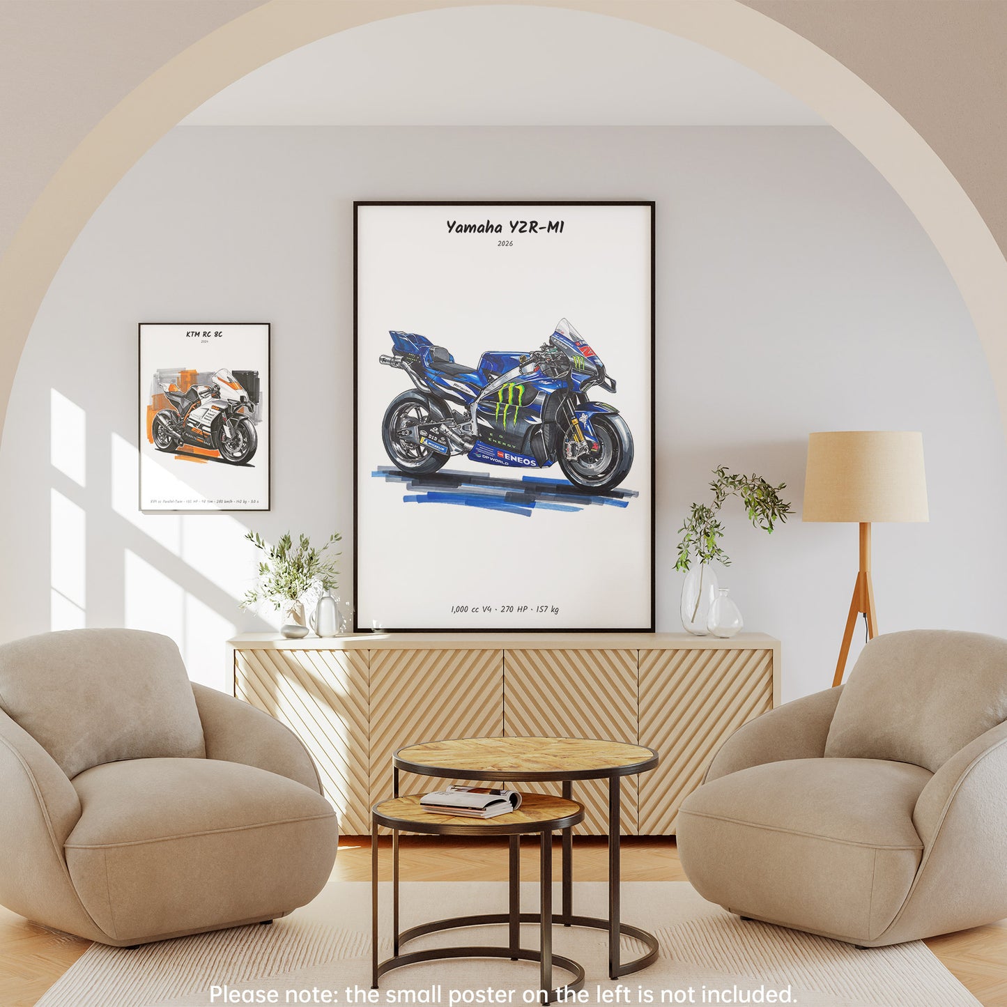 Yamaha YZR-M1 2026 MotoGP Wall Art