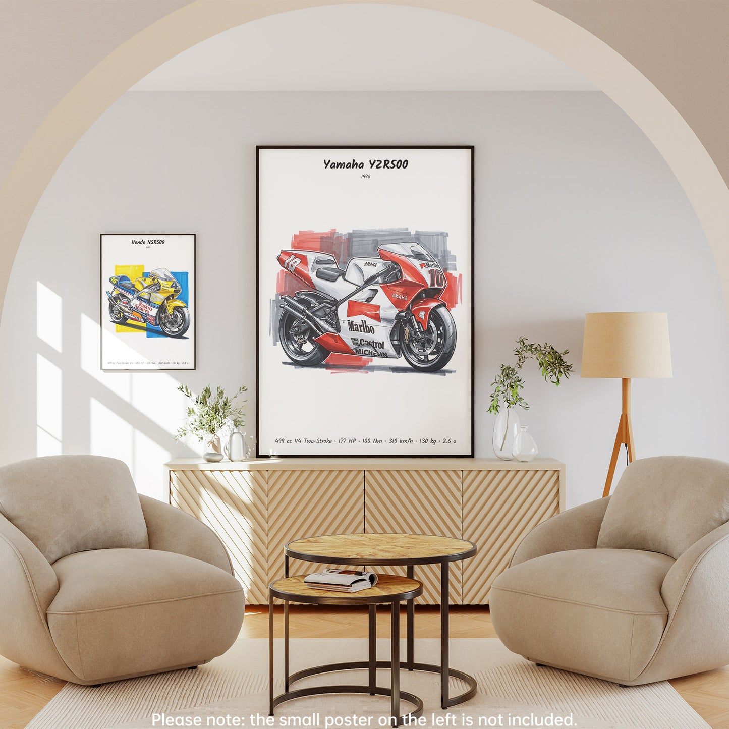 Yamaha YZR500 Grand Prix Motorcycle Wall Art