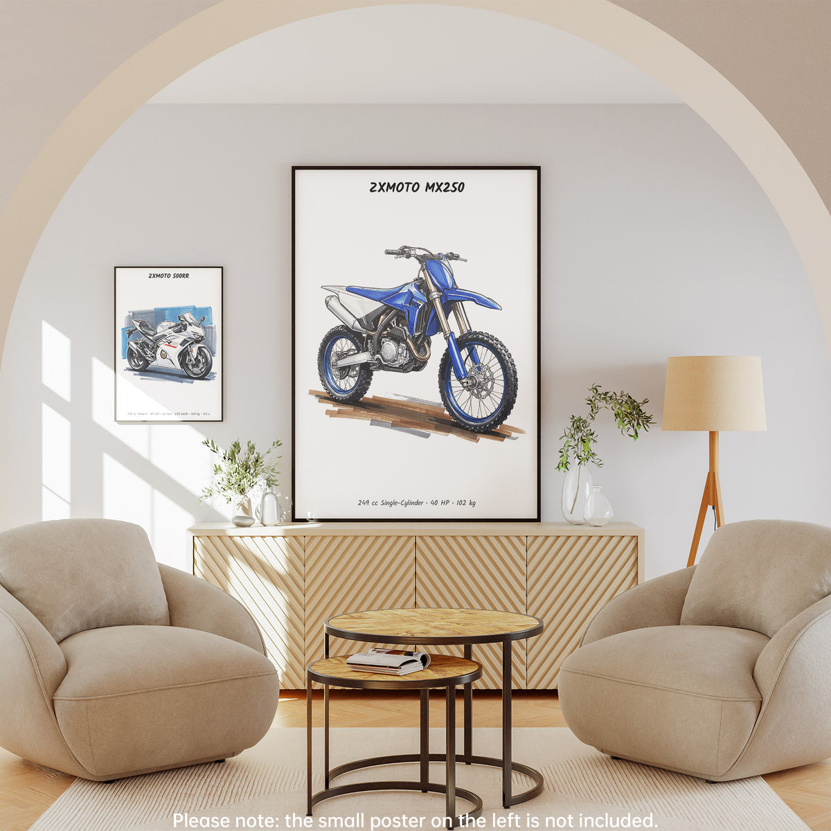 ZXMOTO MX250 Dirt Bike Motorcycle Art Print